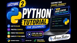 Python Tutorial for Beginners Variables Data Types Operators Programs