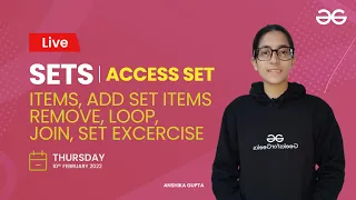 Set in Python Anshika Gupta GeeksForGeeks Python