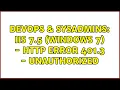 DevOps SysAdmins IIS 7 5 Windows 7 - HTTP Error 401 3