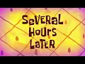 Several Hours Later SpongeBob Time Card