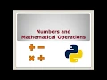 5 Numbers and Math operations