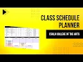 CSULB School of Art - Class Schedule Planner