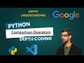 Python Programming Comparison Operators in Python