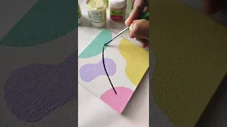 Paint with me Abstract mini canvas painting
