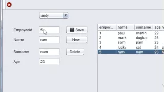 Java prog Deleting Data from an SQLite MySql Database in Netbeans java