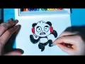 Combo Panda Coloring and Drawing - Ryans Toy Review