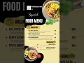 Breakfast Menu at The Hiddenspace ubud