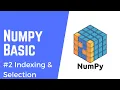 Belajar Numpy Basic Indexing Selection