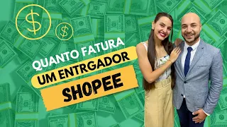 QUANTO FATURA UM ENTREGADOR SHOPEE? 💵 Ganhos mensais e semanais! Compensa ou não? 🤔