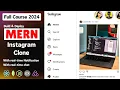 MERN Stack Instagram Clone React MongoDB Socket io