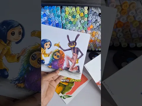 O MAIOR KIT DE MARCADORES QUE EU JÁ VI 😱💙 320 cores da Ohuhu @ohuhuart  #art #desenho #OhuhuMarkers