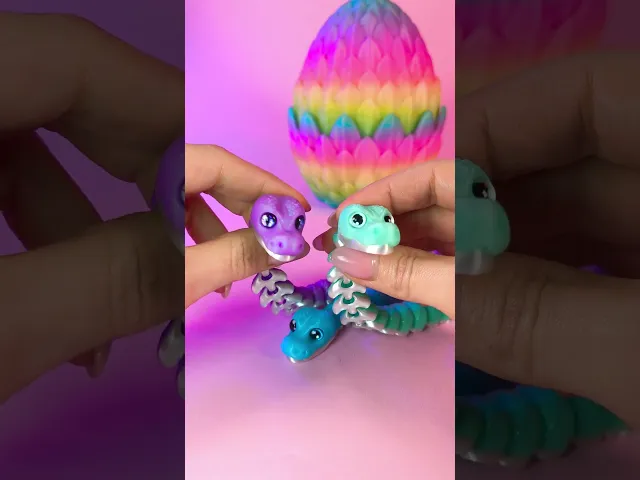 Cute Flexi Snake (Toy, Keychain), Hyper-Jointed & Ultra-Articulated video thumbnail