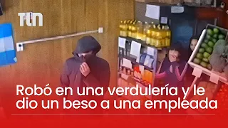 Insólito: entró armado a robar una verdulería y le dio un beso a la empleada