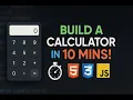 Build a simple calculator using HTML CSS Js - perfect for beginners in web development