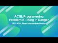 2021 ACSL Finals Intermediate - Programming Problem 2