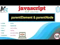 DOM parentElement parentNode in javascript tutorial for beginners