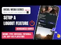 How to Add a Logout Feature in Development Tutorial 2025