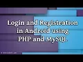 Login and Registration in Android using PHP and MySQL Demo AndroidDeft Com