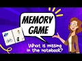 Memory Game - Visual Memory Test What is missing in the notebook