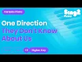 Download Lagu One Direction - They Don't Know About Us (Higher Key) Piano Karaoke