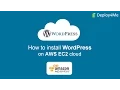How to install WordPress into AWS EC2 cloud via Deploy4Me