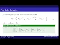 Numerical Differentiation - first and second Derivatives of NBF