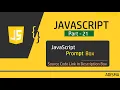 JavaScript Prompt Box Tutorial For Beginners in Hindi Adisma