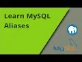 Learning MySQL - Aliasing