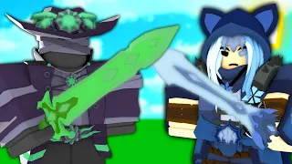 EMERALD Sword VS ICE SWORD Roblox Bedwars