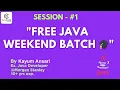 Java Programming Full Course in Hindi Free Weekend Classes Java Tutorial by Kayum Sir ByteCode