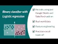 Binary classifier Logistic regression Real-world business data analysis