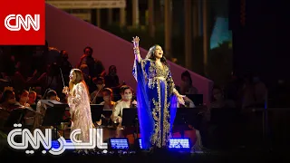 غنت بالعربية والإنجليزية والفرنسية   تفاعل مع تألق أحلام في افتتاح إكسبو      دندنها