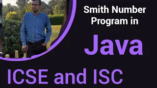 Smith number program in Java ICSE and ISC