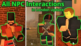 All NPC Interactions In London Guts Blackpowder