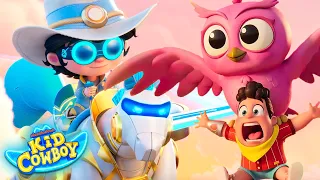 tiny juan gets kidnapped by a big owl kid cowboy guess the gadget 21 nick jr 