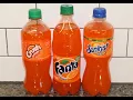 Orange Crush Orange Fanta Orange Sunkist Blind Taste Test Review