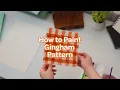 How to Paint Gingham Pattern with Crayola Watercolor Paint Easy Watercolor Technique for Beginners