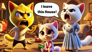 💔 Mom Leaves Dad | Evil Stepmother Bullies the Kitten 🐱😢