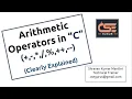 1 Arithmetic operators in C