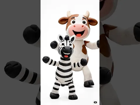 Zebra Is Having Fun With His New Friend