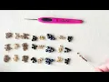 ビーズクロッシェ】鎖編みだけ！ミスティックサファイアのネックレス＊Bead Crochet: Mystic Sapphire Necklace
