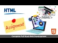 HTML assignment HTML project