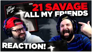 posty killing the chorus 21 savage all my friends official audio jk bros reaction 