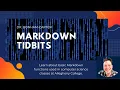 Markdown Tidbits