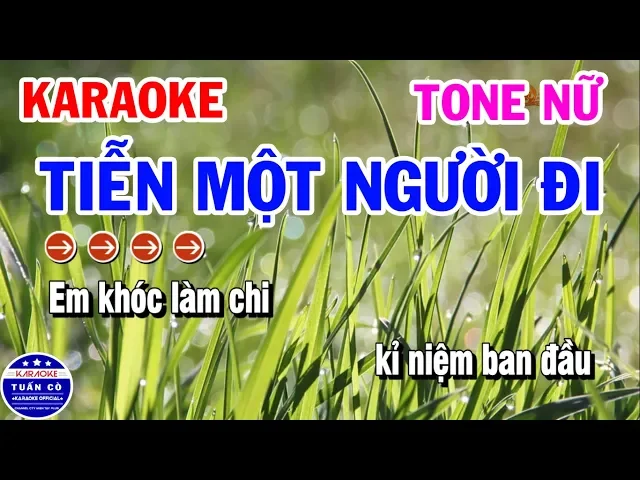 Karaoke Tiễn Một Người Đi | Nhạc Sống Tone Nữ | Karaoke Tuấn Cò