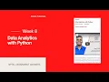 Data Analytics with Python Nptel Week 8 Assignment 8 Solution Answers