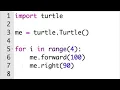 Why use For Loops in Drawing Python Turtle Graphics
