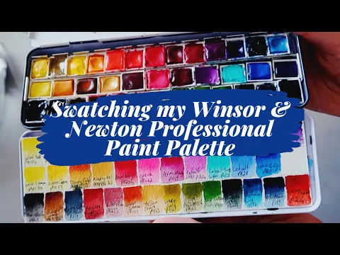 Download MP3 Swatching My Winsor \u0026 Newton Professional Watercolour Palette - Mina Does Art Stuff