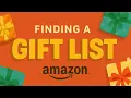 How to Find a Gift List on Amazon