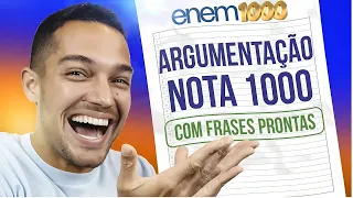 Como ARGUMENTAR BEM EM QUALQUER TEMA da Redação do ENEM
